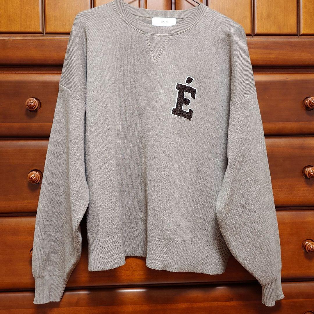 スローブイエナ サガラ刺繍スウェットライクニット SLOBEIENA ベージュ