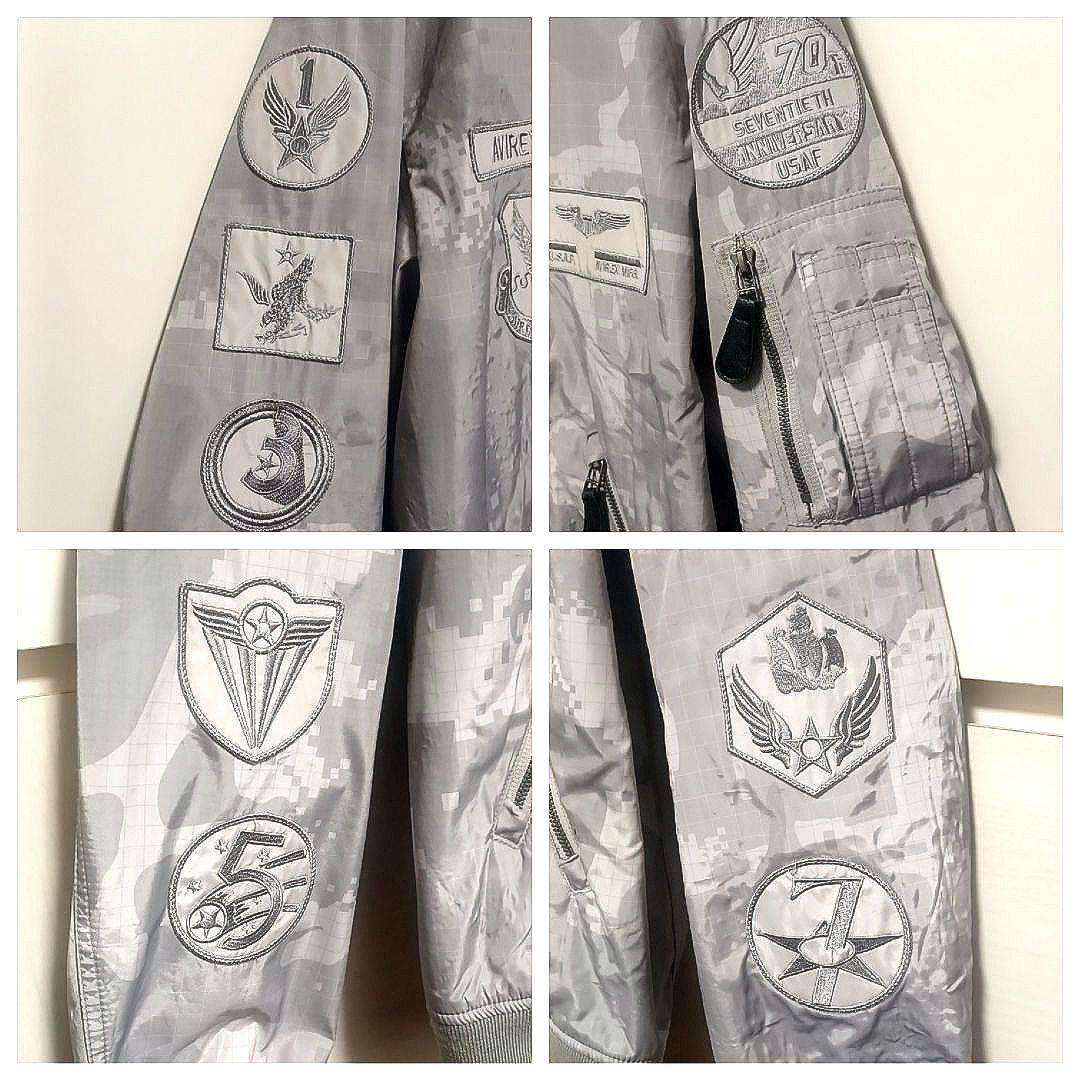 希少2XL★AVIREX　70周年　L-2B　フライトジャケット　シルバーグレー