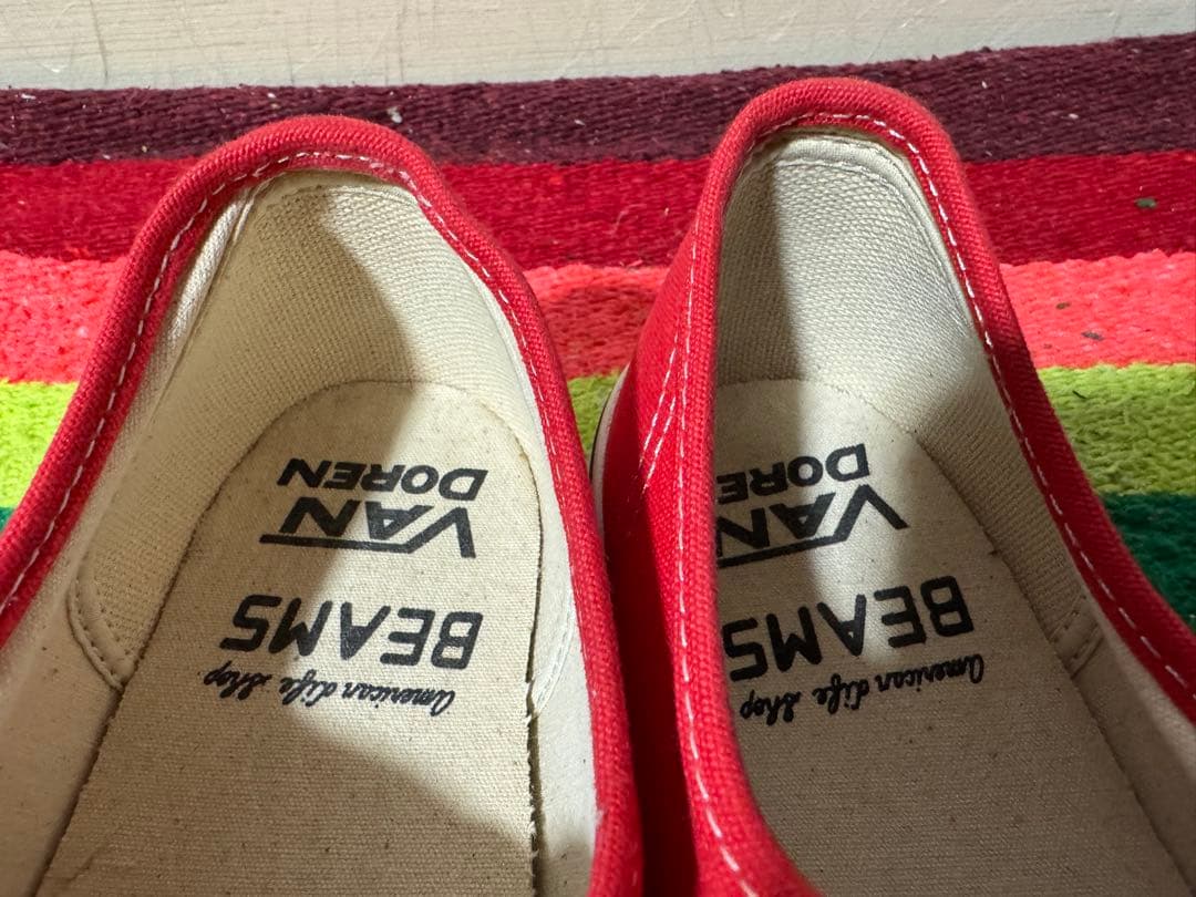 極美品 VANS BEAMS 別注 オーセンティック キャンバス 27cm