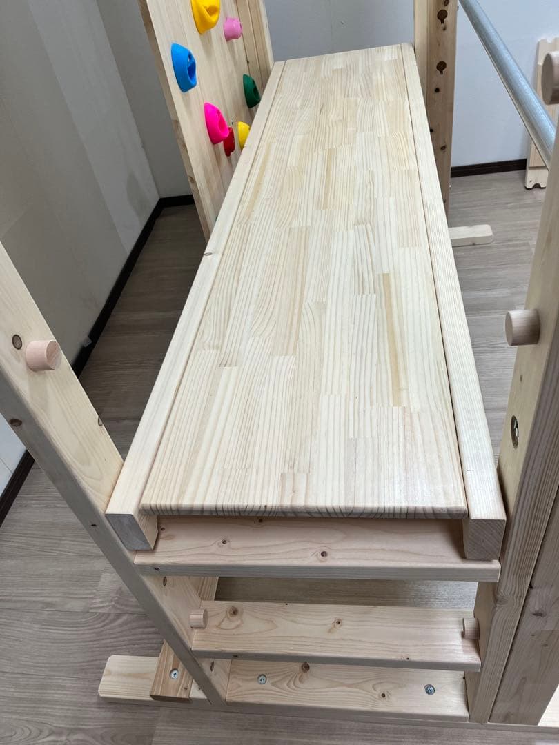 みあ　うんていタイプA 側面ボルダリング　鉄棒　登り棒　テーブル