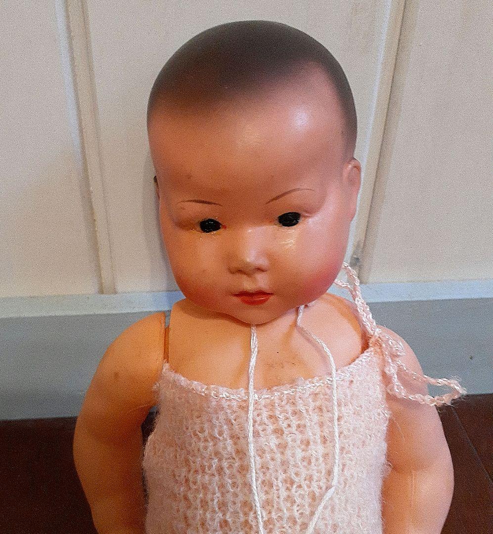 ⭐アンティーク、セルロイドドール　哺乳瓶&マント付き　7