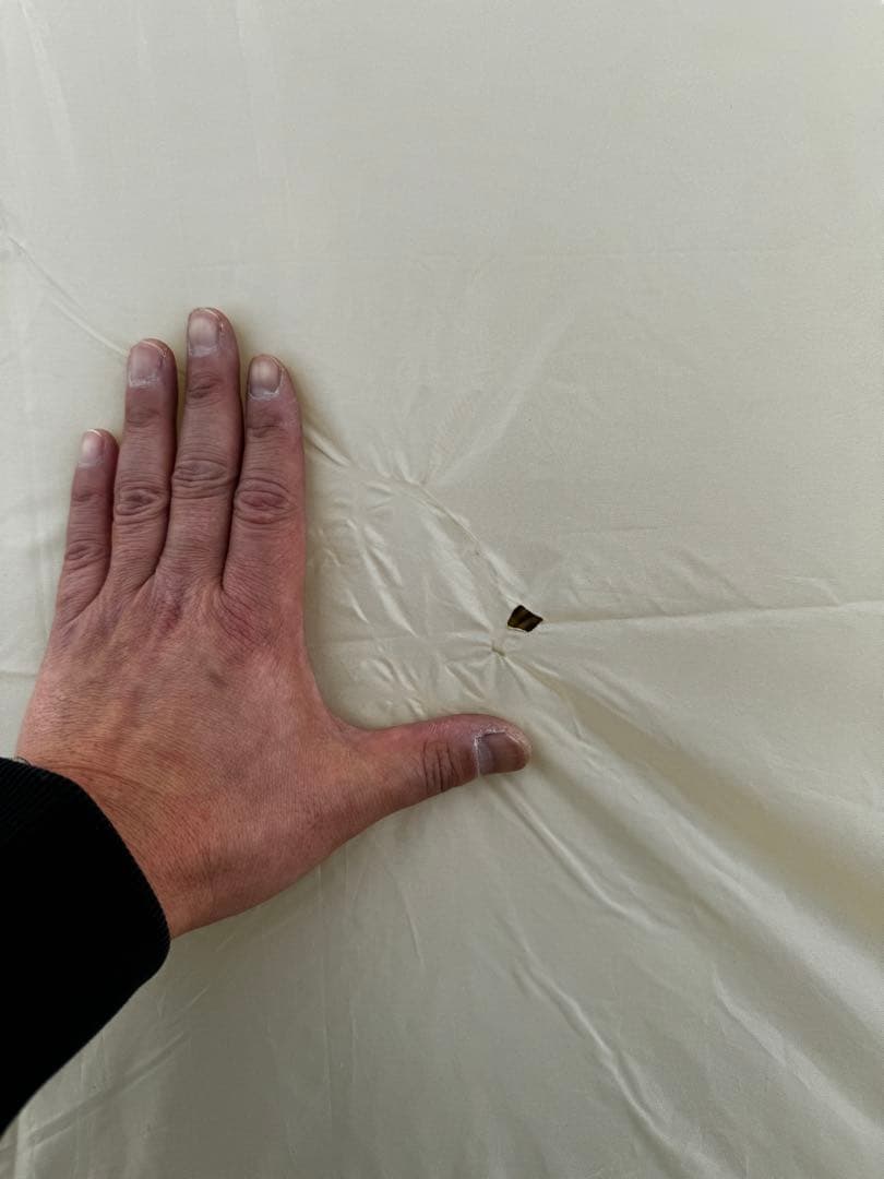 【値下げ】peak ドックドームpro6 アイボリー グランドシート付き