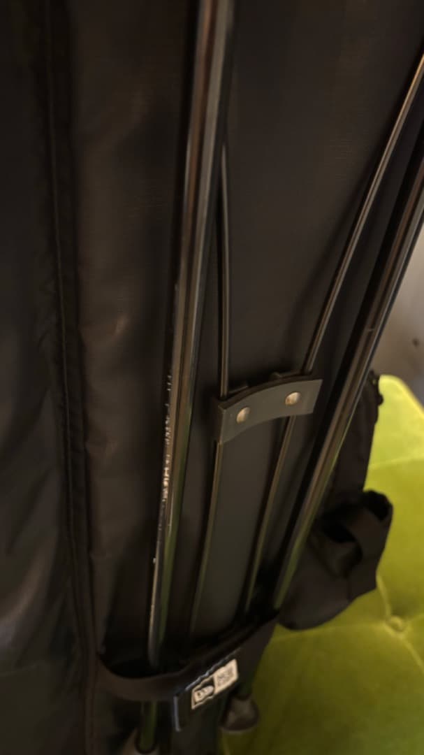 希少美品 NEW ERA ブラックゴールド スタンドキャディバッグ+レンジケース