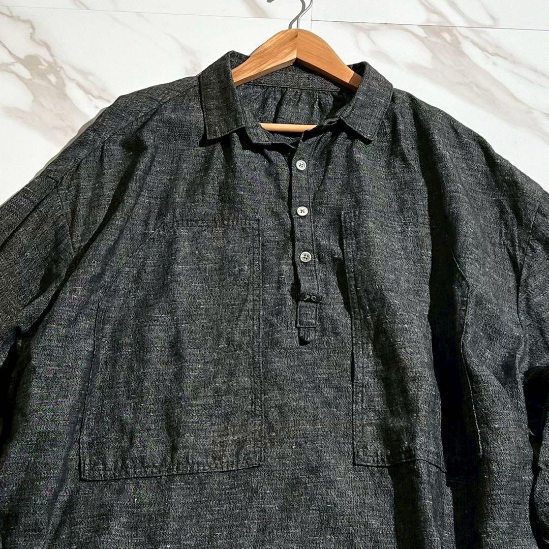 Lサイズ　ポータークラシック　シャツ　スモック　長袖　プルオーバー