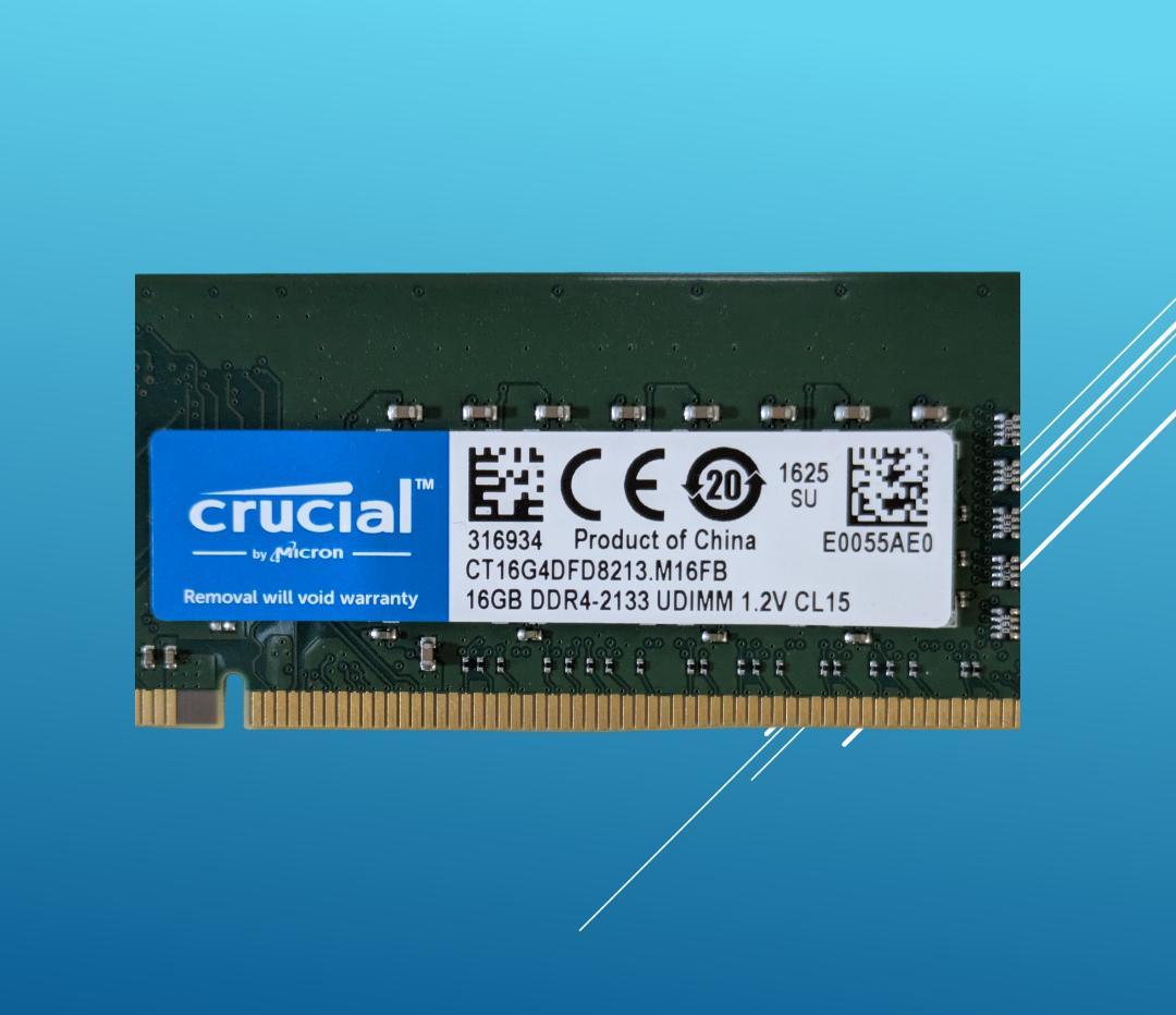 動作確認済みCrucial DDR4 32G(16Gx2)/#32E