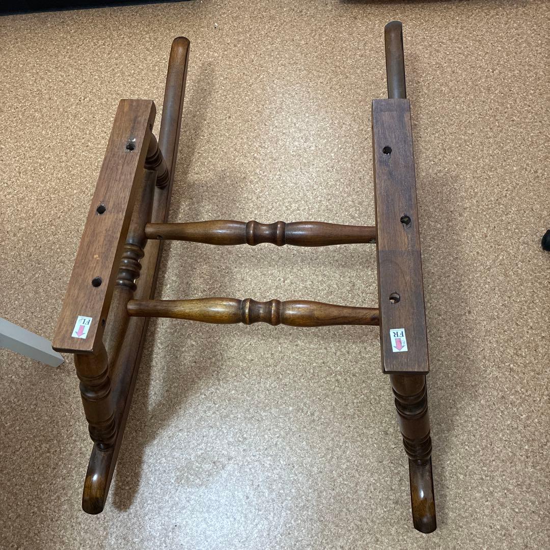 【タイムセール】19900→19000円 ロッキングチェア 椅子　肘掛け付 彫刻