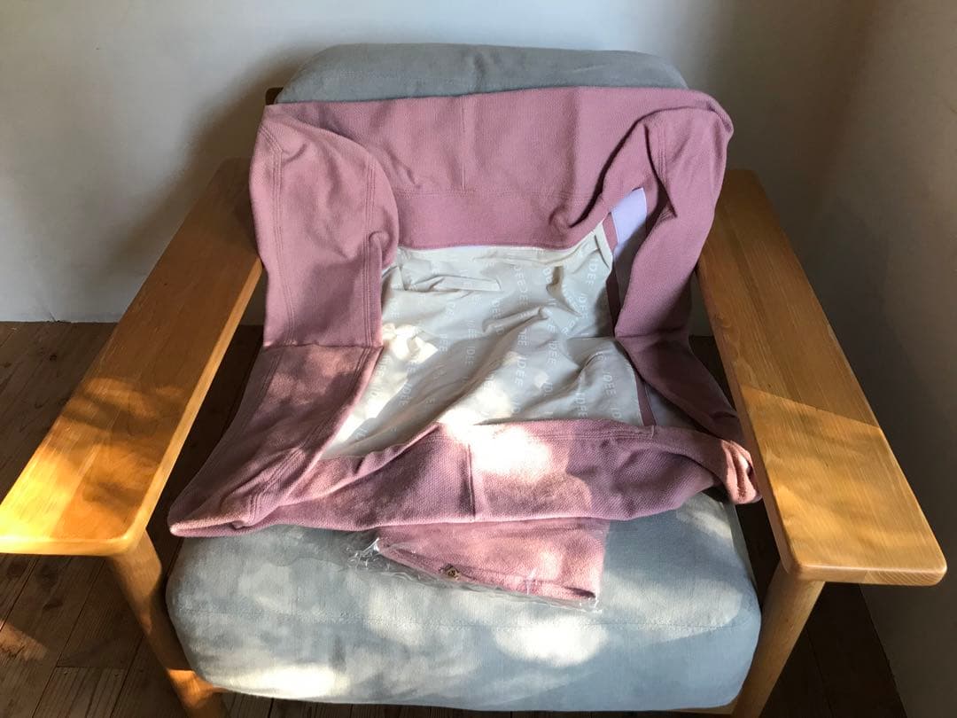 IDEEイデーDIMACHEディモンシュ一人掛けソファー①替えカバー付きピンク