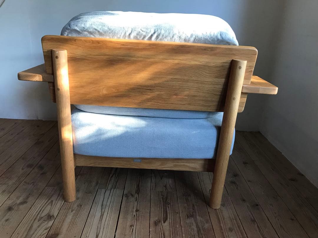 IDEEイデーDIMACHEディモンシュ一人掛けソファー①替えカバー付きピンク