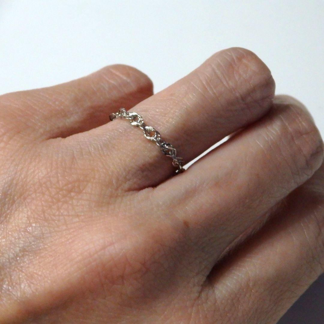 花の慶次 プラチナリング スクリューチェーン　チェーンリング　2.4㎜幅