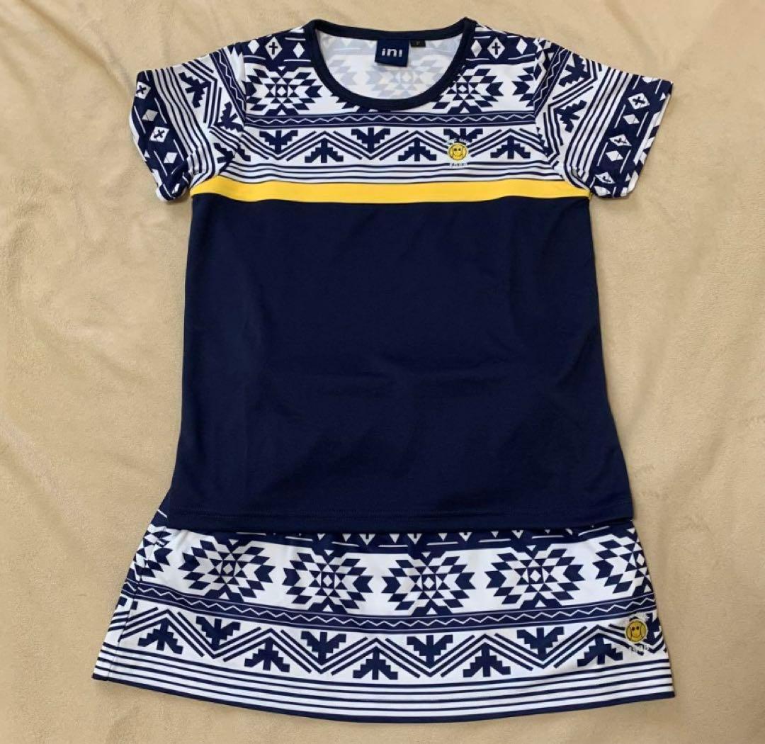 キア　テニス　ゲームウェア　上下セット（ネイビーのみ）