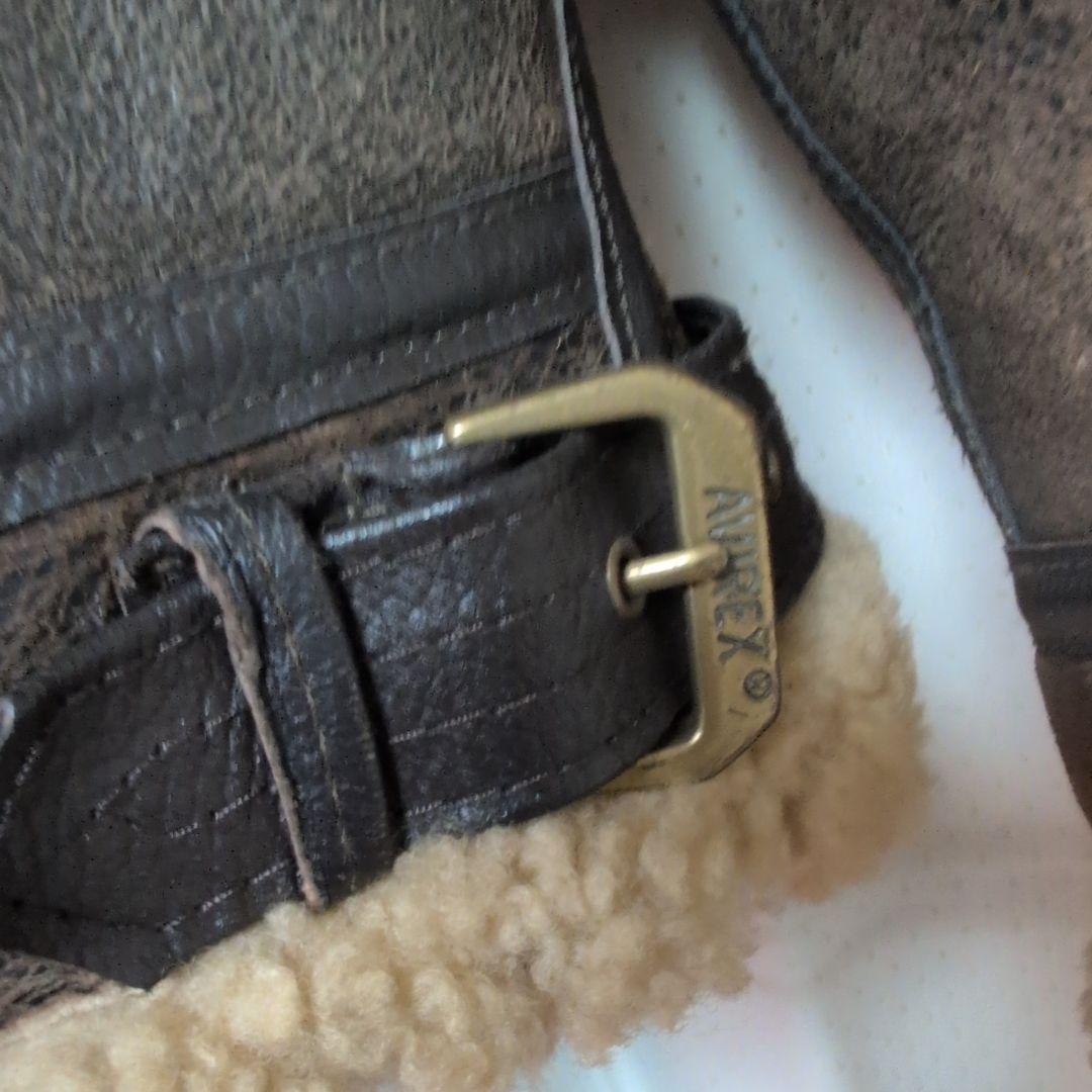 d*a様 AVIREX B3 フライトジャケット レザー ムートン ボア 38サ