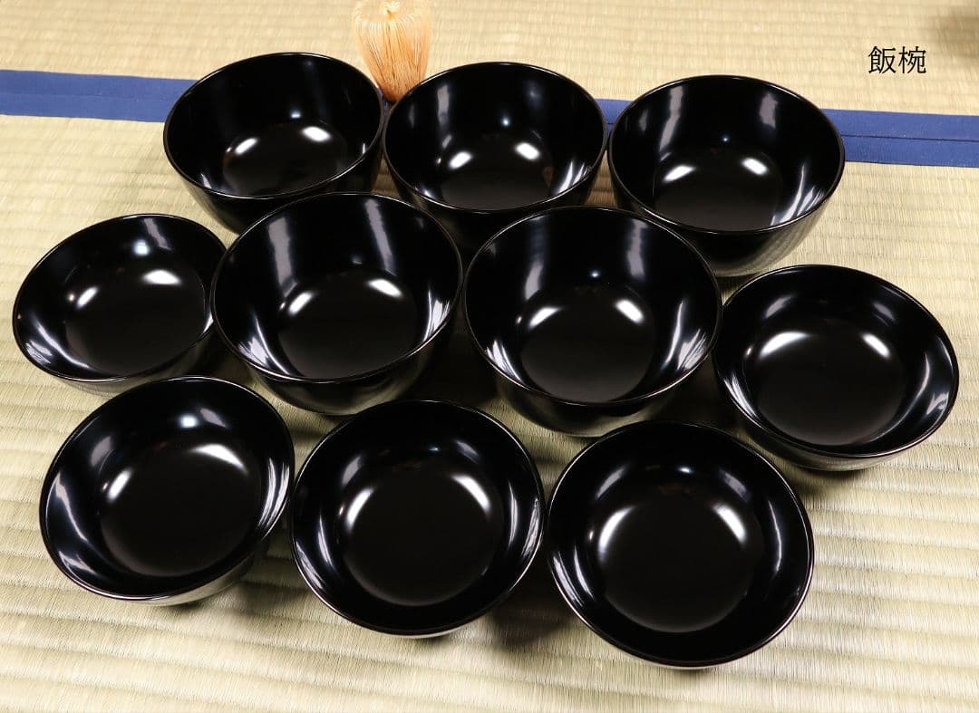 良好 懐石道具一式 木製漆器 各種椀 引き盃 盃台 折敷 四方膳 欅 CM183