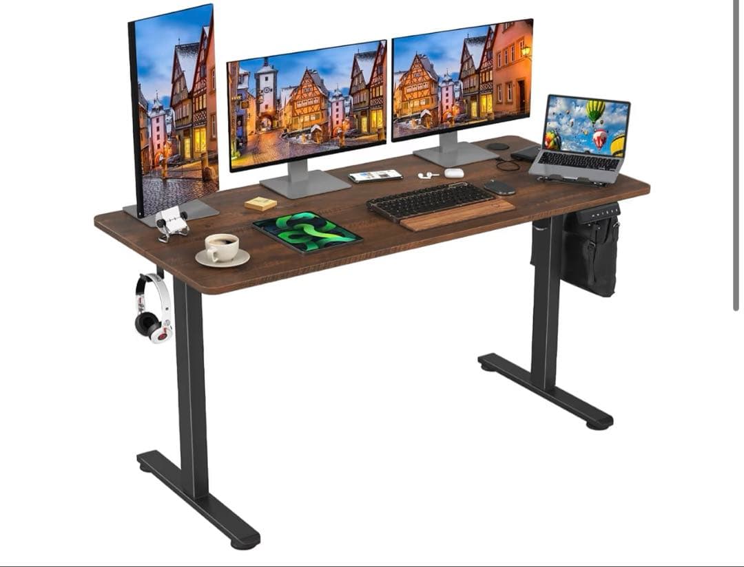 Sunon 昇降デスク 電動 スタンディングデスク 幅140cm