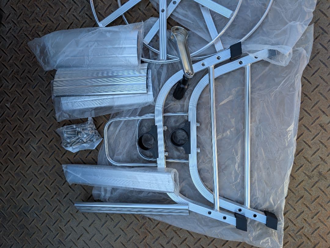 アルミ製ホースリール　巻取機SAL-100　三器工業