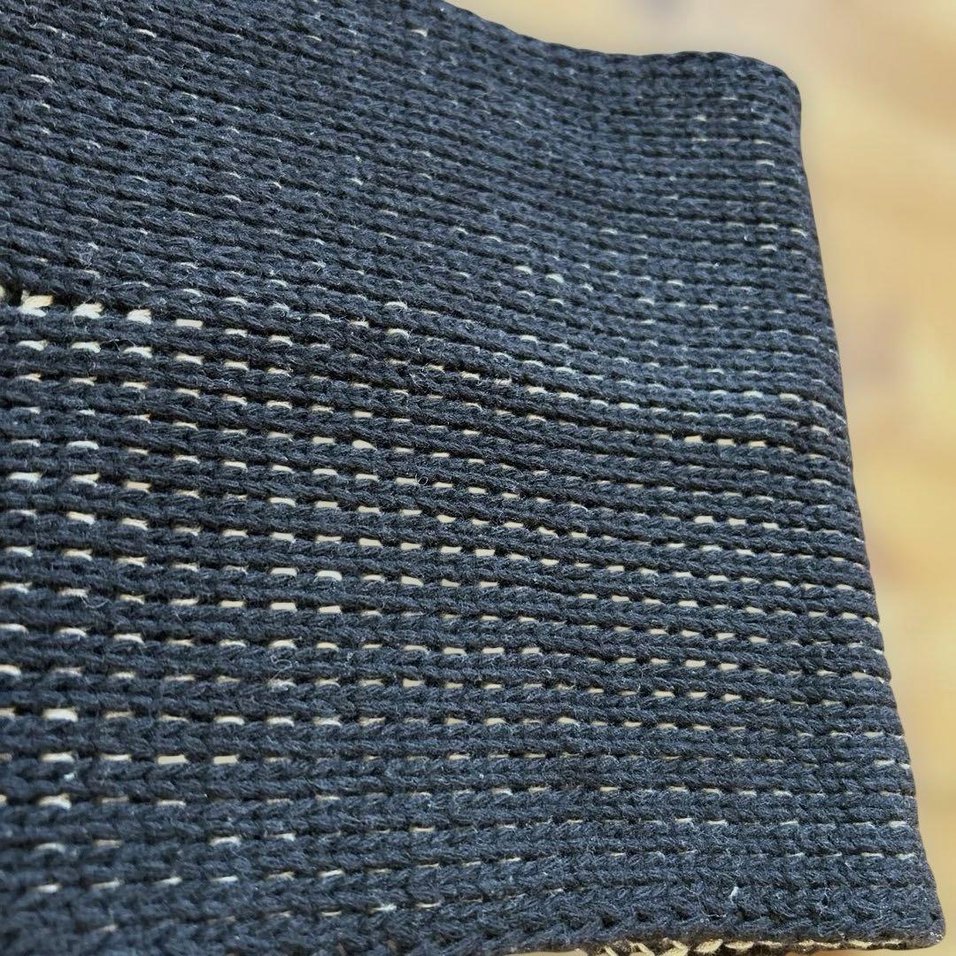 ＭＭ6 ⑥ マフラー　マルタンマルジェラ　ブラック×ホワイト