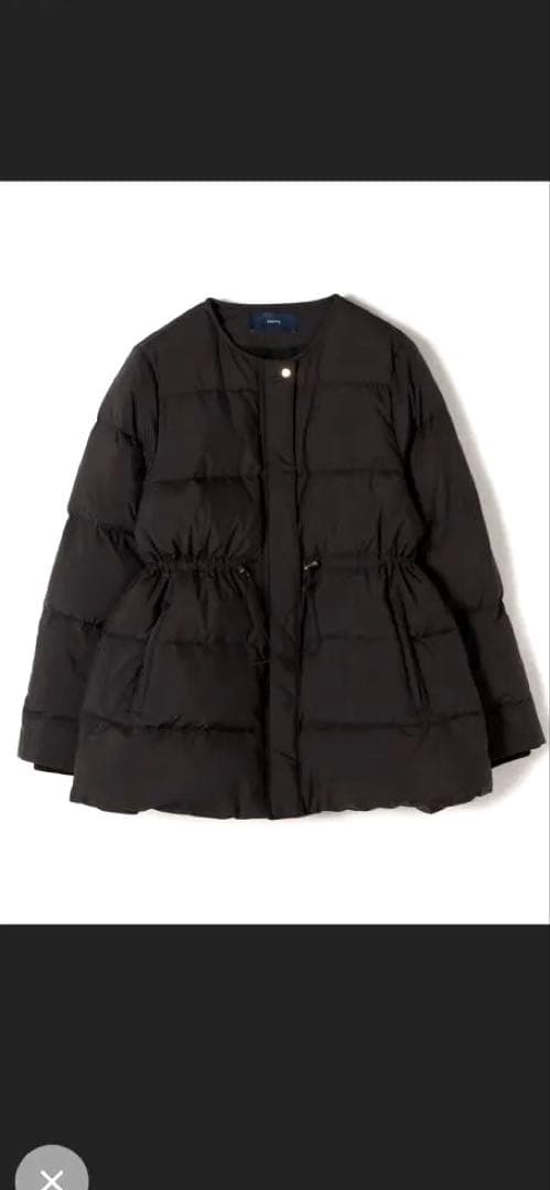 SHIPS ドロストダウンジャケット ブラック