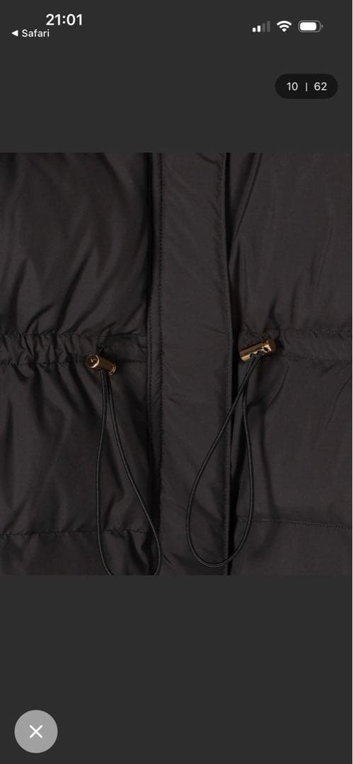 SHIPS ドロストダウンジャケット ブラック