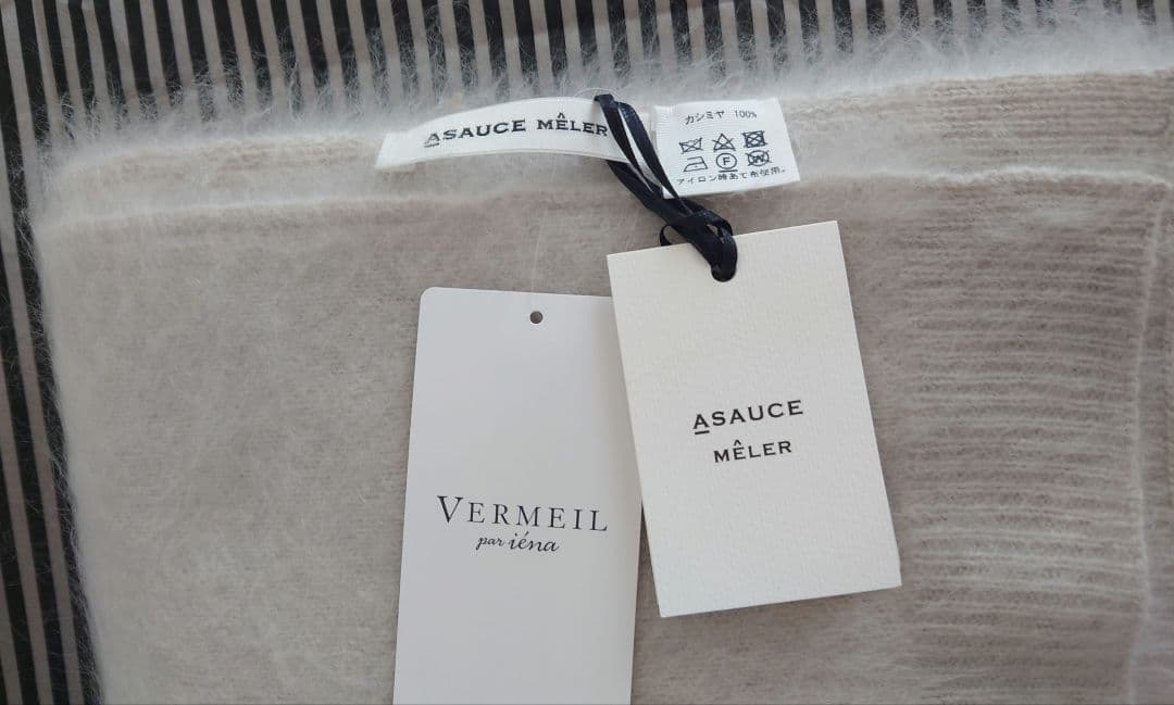 【ASAUCE MELER】カシミヤファーニットストール