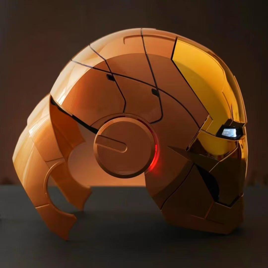 新品AUTOKINGアイアンマン マーク5 MK5 ヘルメットマスク ゴールド