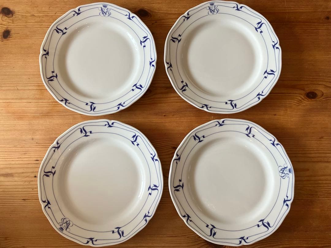 ジノリ　オリエントエクスプレス　デザートプレート×4