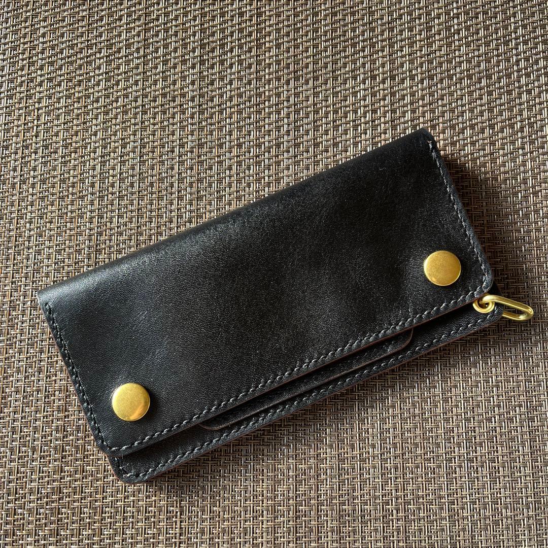 MARYAM ホースフロント ロングトラッカーウォレット 茶芯