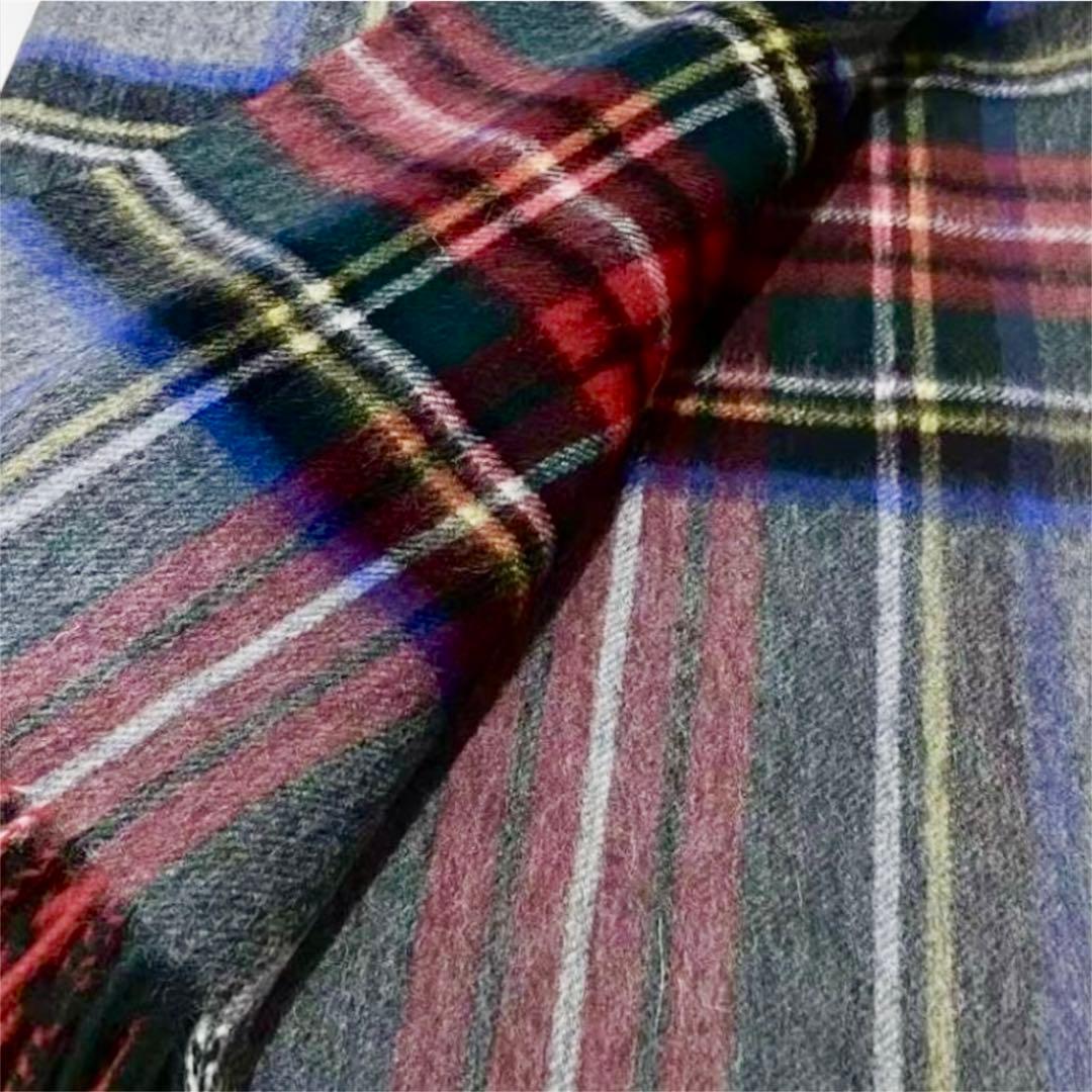 Johnstonsジョンストンズ カシミア大判ストールマフラー タータンチェック