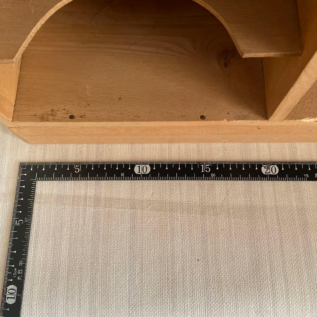 昭和レトロ 書類棚 木製 折り紙棚