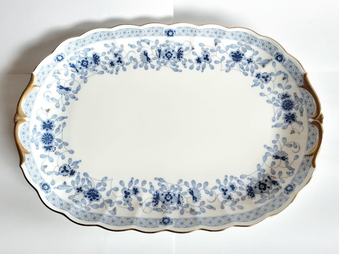 【未使用】 ナルミ ミラノ プラター 42cm オーバルプレート 箱付き 希少