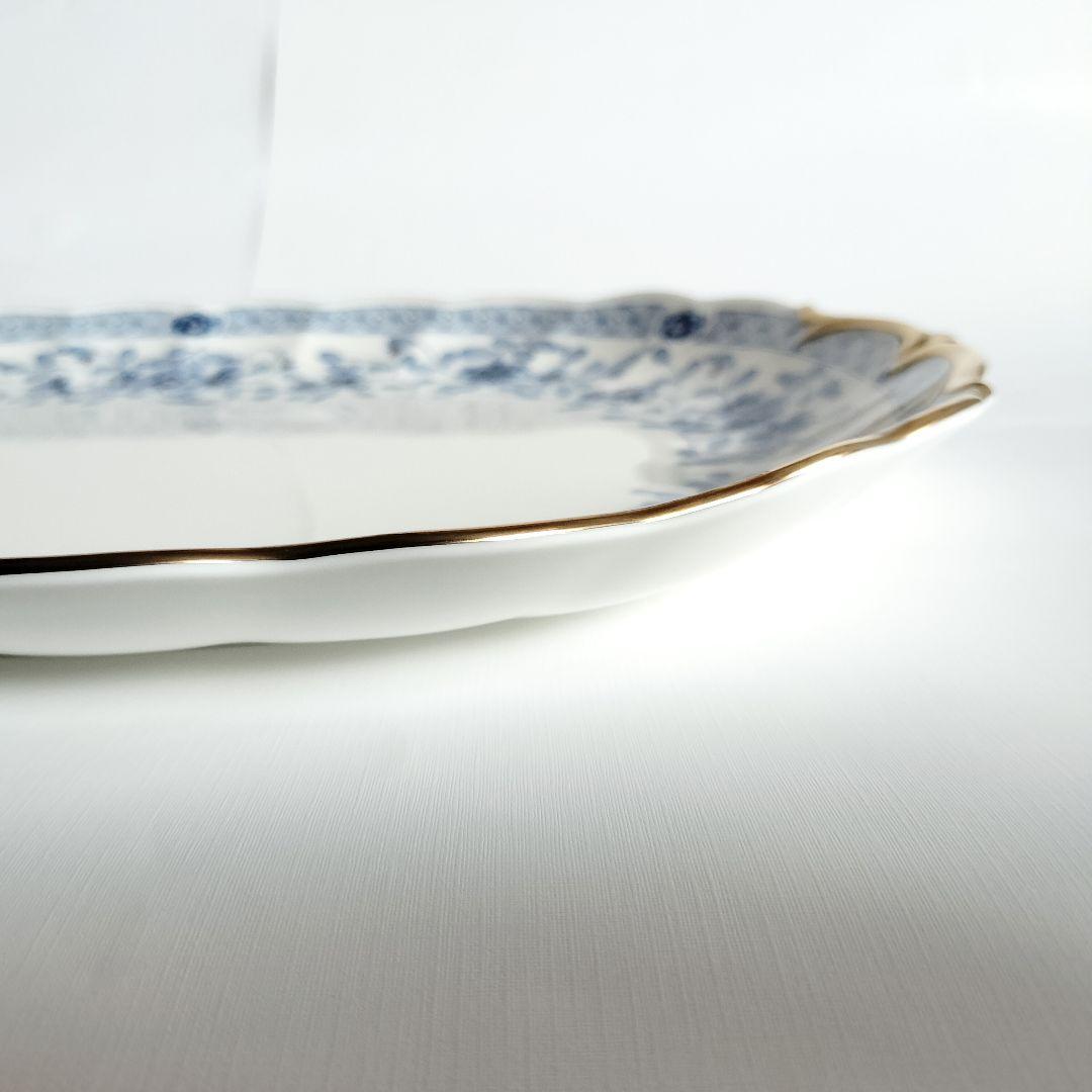 【未使用】 ナルミ ミラノ プラター 42cm オーバルプレート 箱付き 希少