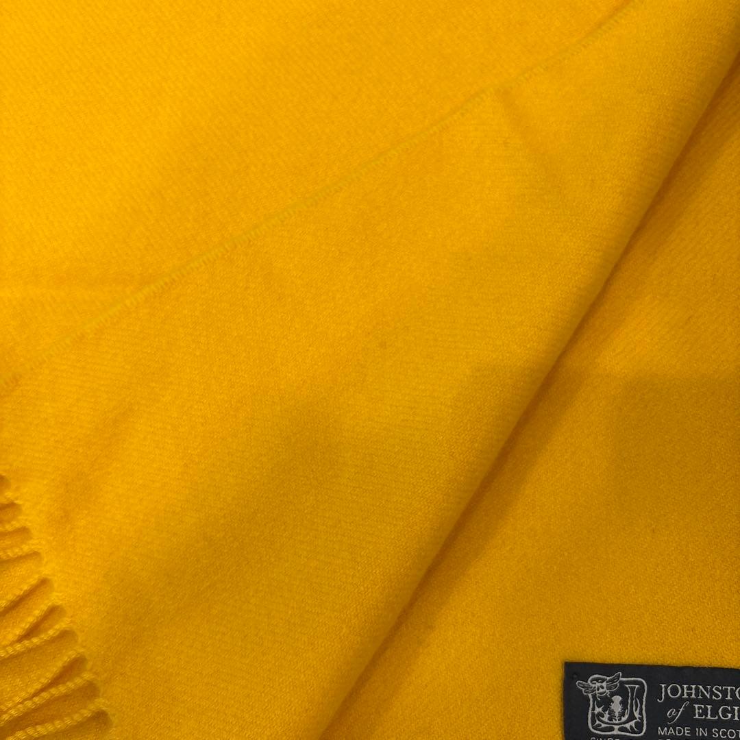 ユナイテッドアローズ別注 ジョンストンズ カシミア素材 2PLY 無地マフラー