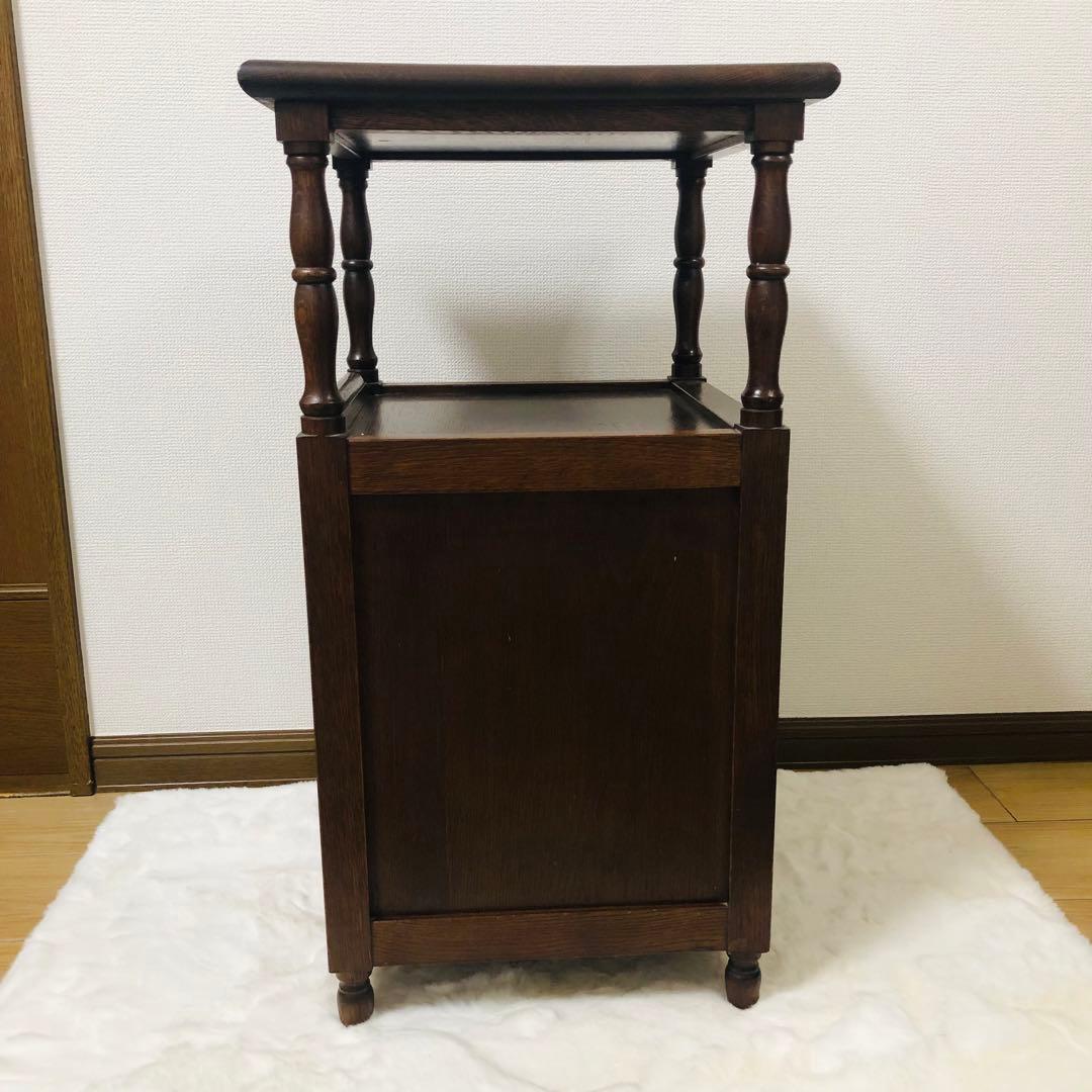 北海道高級民芸家具 古箪電話台　昭和レトロ