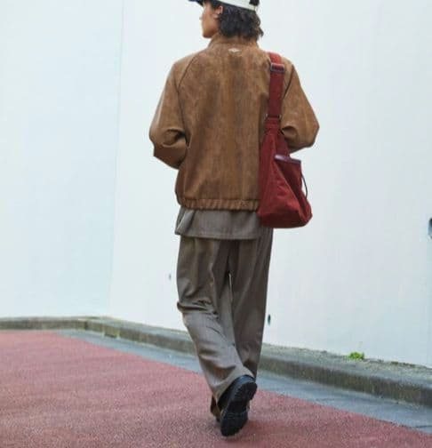 UMBRO Brushed Stand Collar Blouson　ブラウン