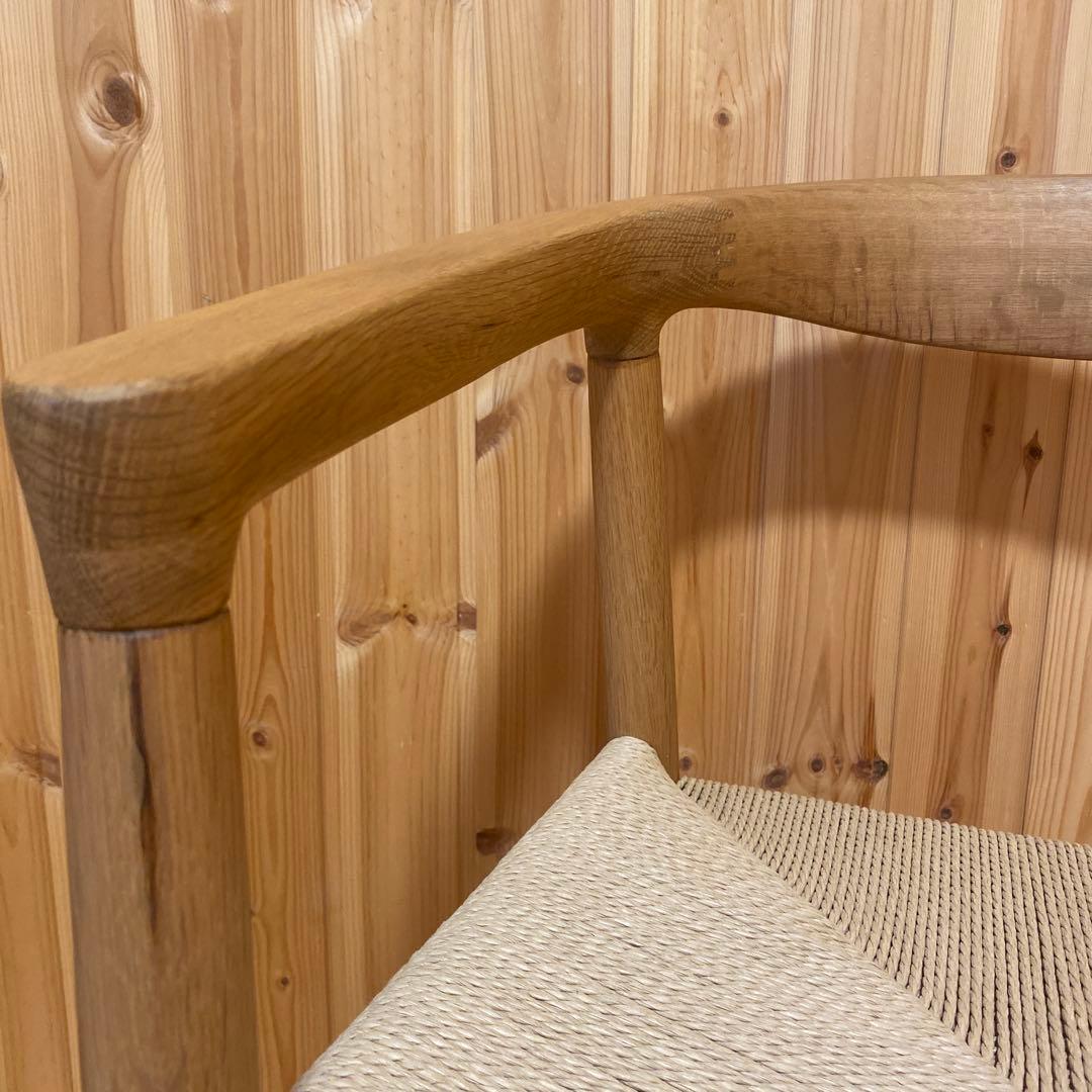 無印良品 オーク材ペーパーコードアームチェア