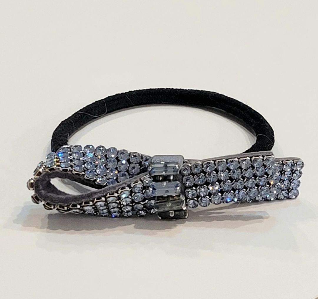 あやさま専用✴コンプレックスビズ✴クリスタルメッシュバゲッドポニー　ブルー