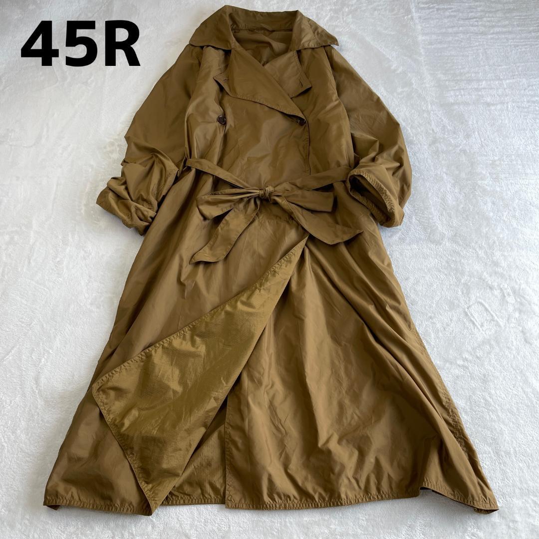 45R　ナイロントレンチコート　カーキ　ベージュ