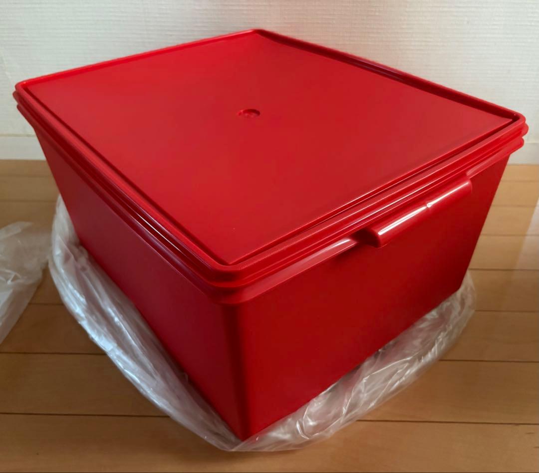 タッパーウェア ディープスーパーケース 赤