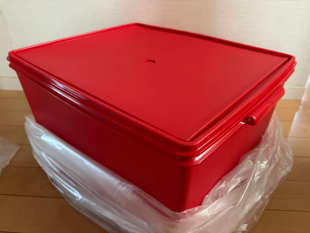 タッパーウェア ディープスーパーケース 赤