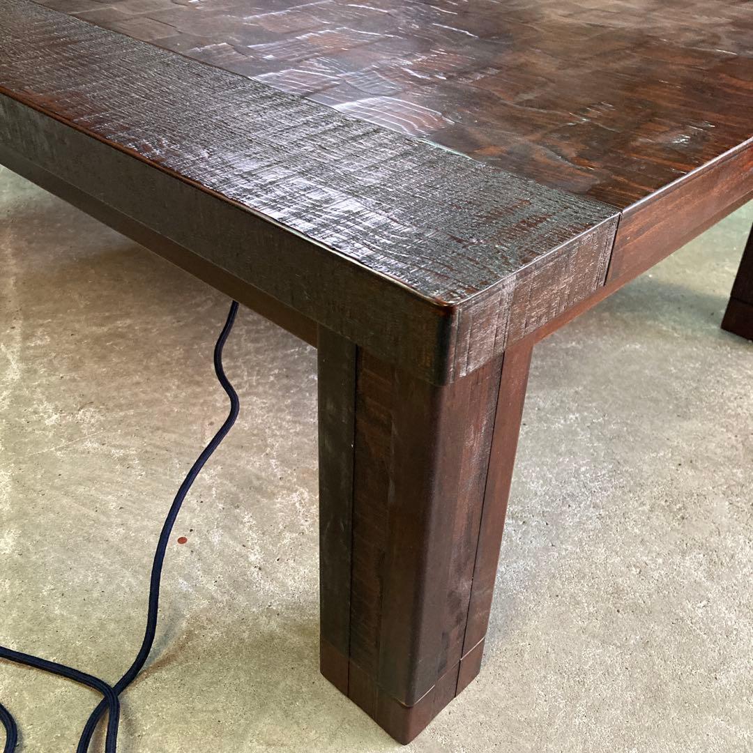 ユ*タ様 木製 国内生産品 家具調コタツ ダークブラウン　幅約120cm 奥行約