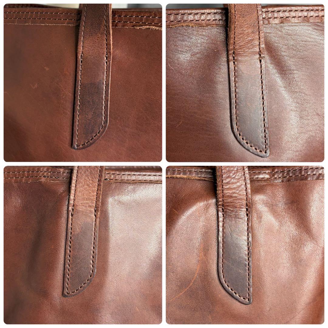 【激レア】GANZO サケット4 馬革 トートバッグ A4可 本革 ブラウン