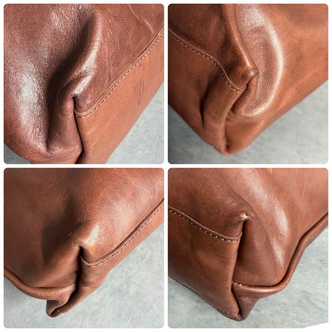 【激レア】GANZO サケット4 馬革 トートバッグ A4可 本革 ブラウン