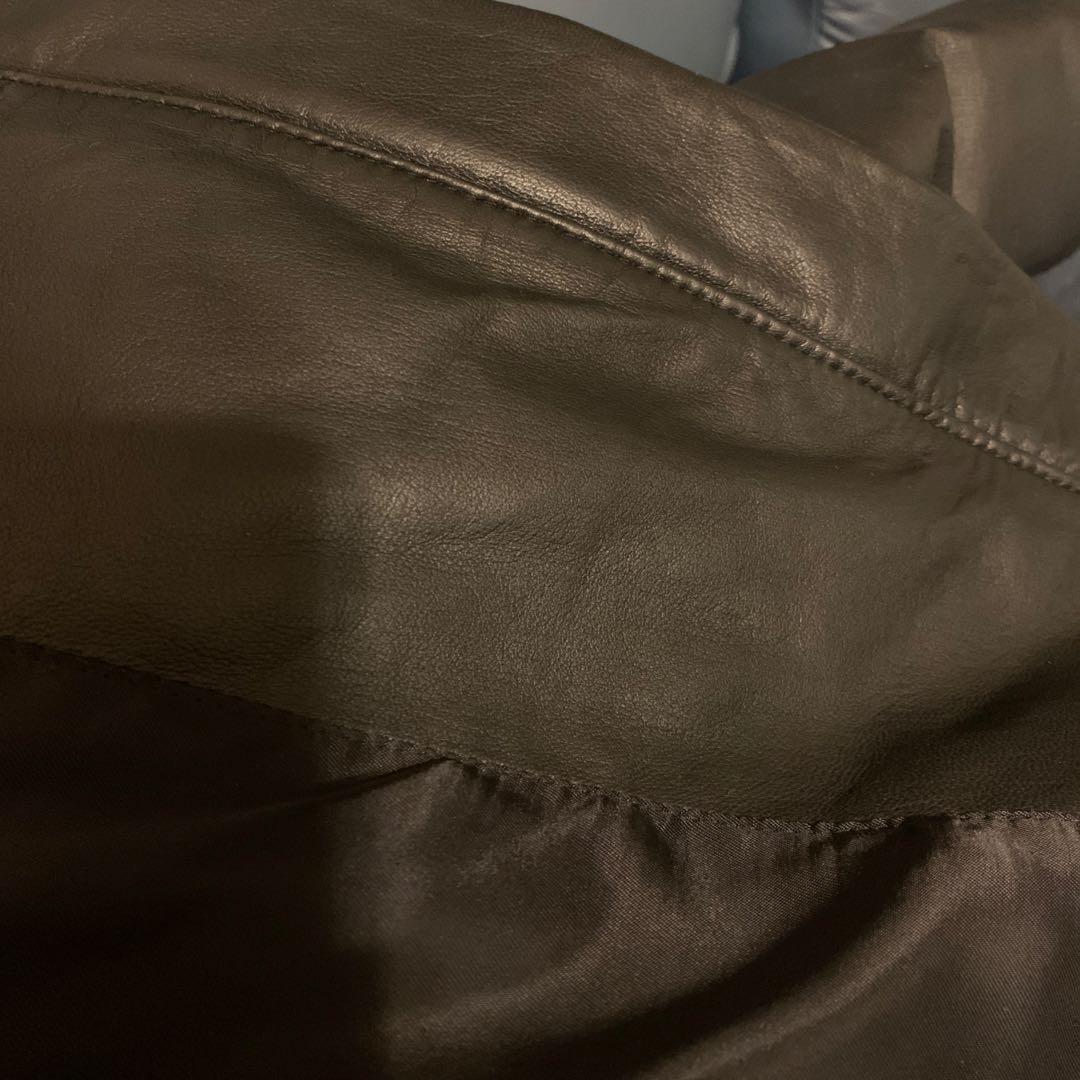 【美品】Traduireレザーダウン＊ミディ丈コート