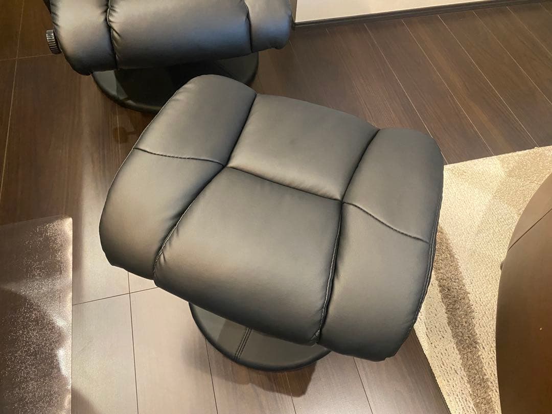 【引き取り限定】東馬 リクライニングチェア パーソナルソファ オットマン付き