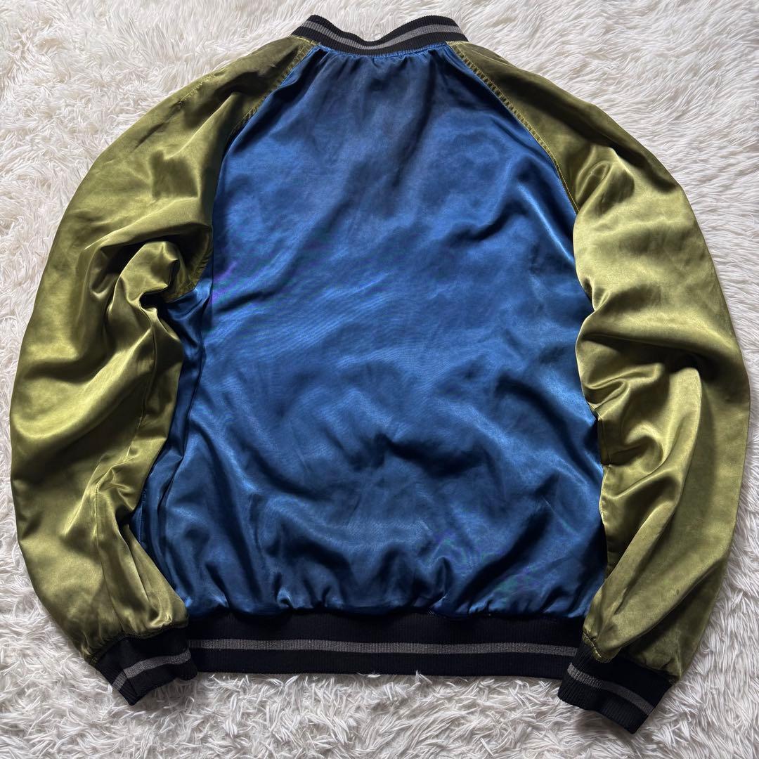 S*m様 極美品/L✨DIESEL スカジャン　リバーシブル　刺繍　虎　鷹