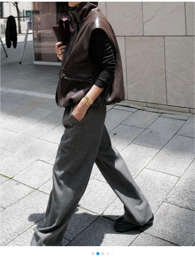 新品未使用machatt エコレザー　ベスト