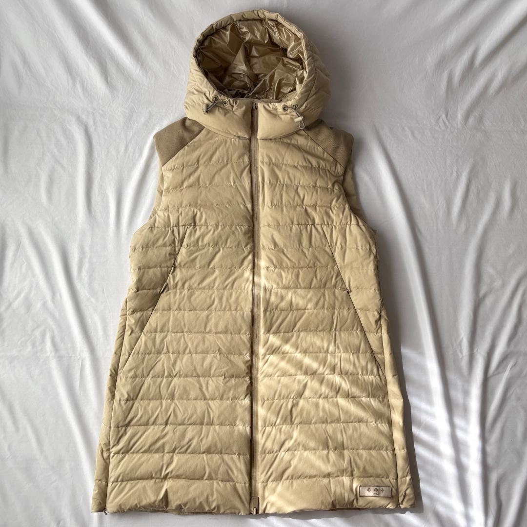 超美品 タトラス ピシアナ ダウン ロングベスト ベージュ 上品コーデ サイズ4