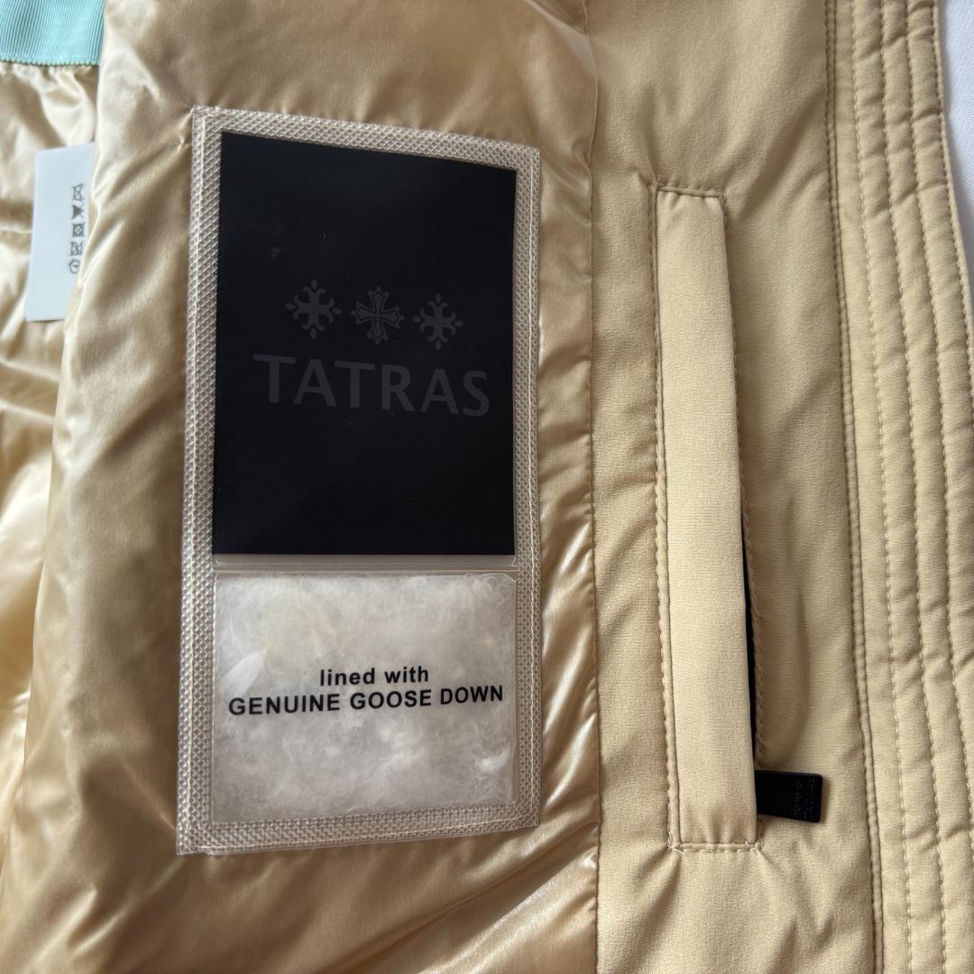 超美品 タトラス ピシアナ ダウン ロングベスト ベージュ 上品コーデ サイズ4