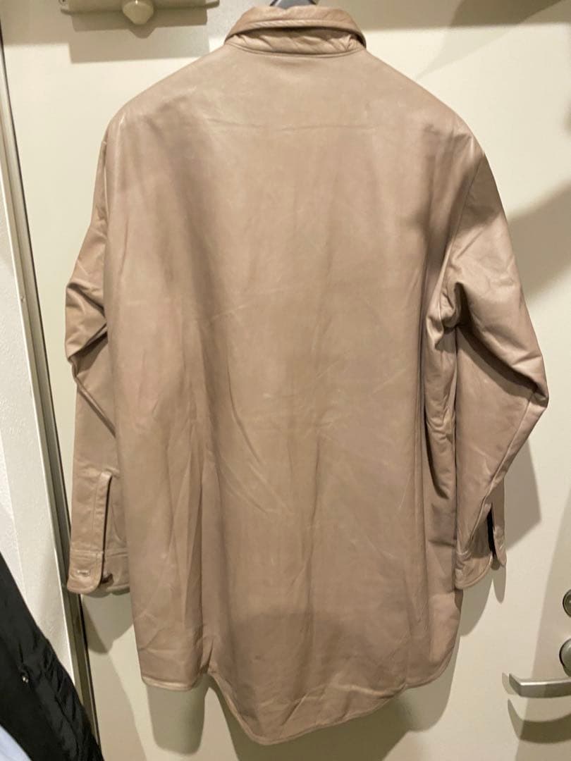 現行品 定価8.8万シシ sisii レザーシャツ レザージャケット