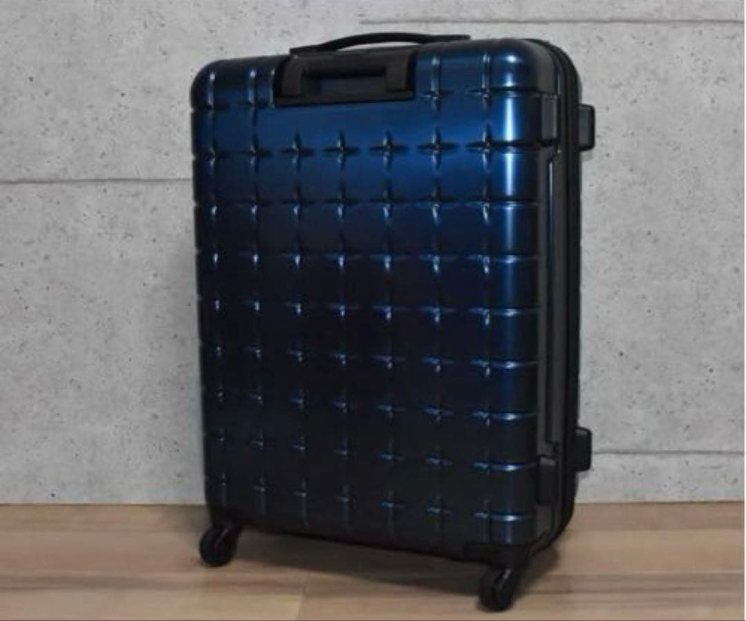 新品 プロテカ 360Ｔメタリック スーツケース 85リットル ネイビー