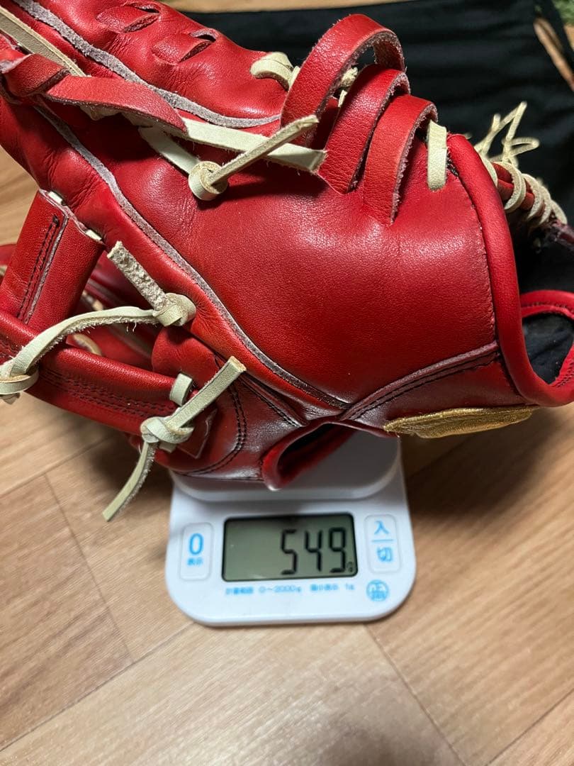 ウィルソンスタッフ デュアル 硬式内野手用DK型 Eオレンジ×キャメル