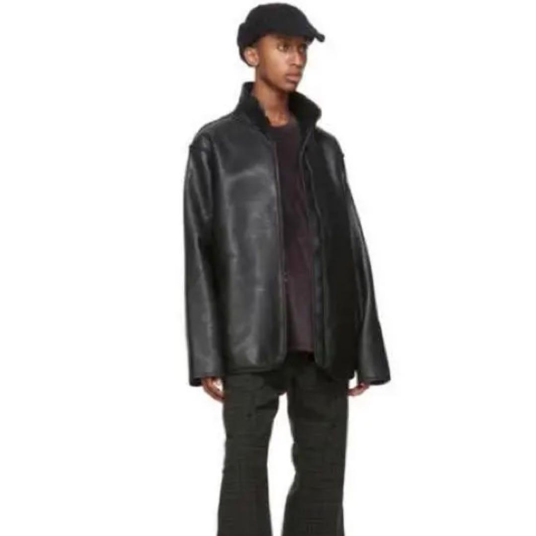 XLサイズ！Needles フェイクレザースタンドボアジャケット